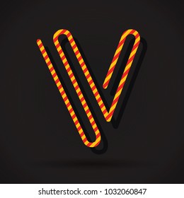 Letter V logo icon design template elements