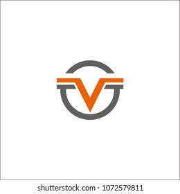 Letter V logo icon design template elements