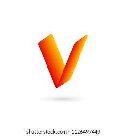 Letter V logo icon design template elements