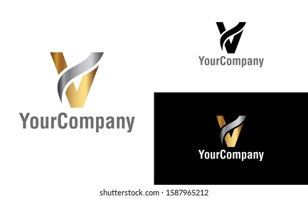 Letter V logo icon design template elements. Simple minimalist template graphic illustration. Creative vector emblem, for icon or design concept.