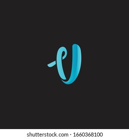 Letter V logo icon design template elements