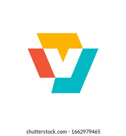 Letter V logo. Icon design. Template elements - vector sign