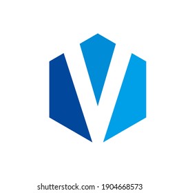 Letter V logo icon design template elements