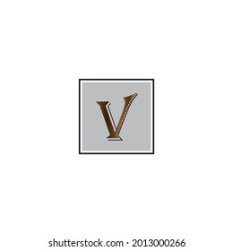 Letter V logo icon design template elements