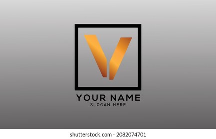 Design-Vorlagenelemente für das Logo des Buchstaben V 