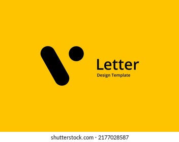 Design-Vorlagenelemente für das Logo des Buchstaben V