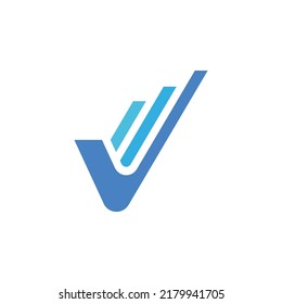diseño de icono del logotipo de letra V. Logo vectorial y símbolo de la empresa V Diseño. 