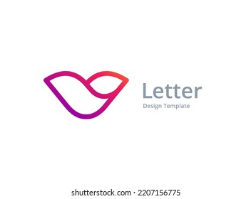 Letter V logo icon design template elements