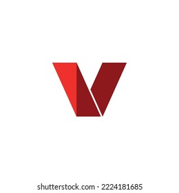 Letter V logo icon design template elements