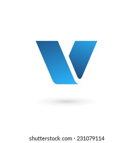 Letter V logo icon design template elements 