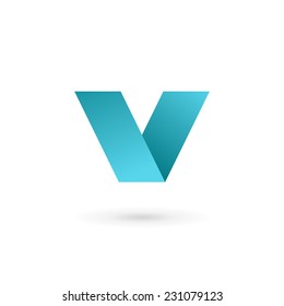 Letter V logo icon design template elements 