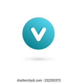 Letter V logo icon design template elements 