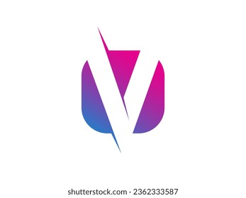 Letter V logo icon design template elements