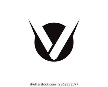 Design-Vorlagenelemente für das Logo des Buchstaben V