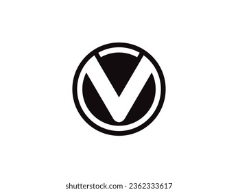 Elementos de la plantilla de diseño del icono del logotipo de la carta V