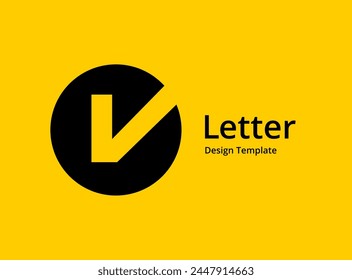 Letter V logo icon design template elements