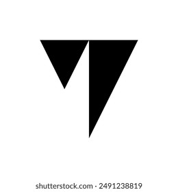 Letter V logo. Icon design. Template elements. Geometric abstract logos