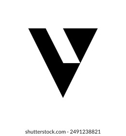 Letter V logo. Icon design. Template elements. Geometric abstract logos