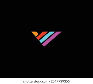 Inspiración de Plantilla de diseño de icono de logotipo de letra V