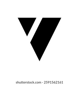 Letter V logo. Icon design. Template elements. Geometric abstract logos