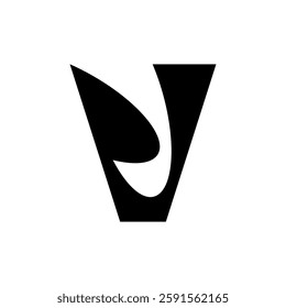 Letter V logo. Icon design. Template elements. Geometric abstract logos