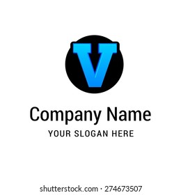 Letter v logo icon design | alphabet letter | Stylish Colorful typographic template elements | shiny icon template | corporate identity