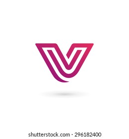 Letter V Logo Icon Design Template Elements 