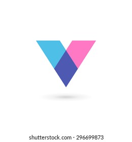 Letter V logo icon design template elements 