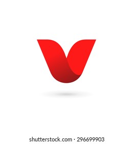 Letter V logo icon design template elements 