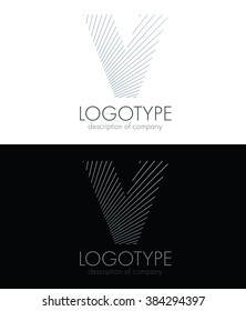 Letter V logo icon design template elements