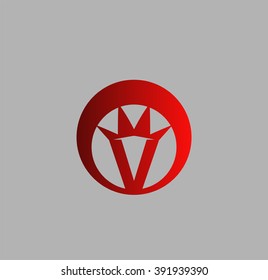Letter v logo icon design template elements
