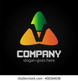 Letter V logo icon design template elements. Vector sign
