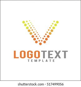Letter V logo icon design template elements
