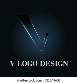 Letter V Logo icon Design.
Vector illustration.