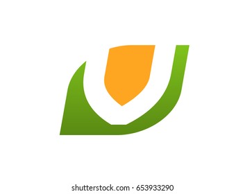 Letter V logo icon design template elements
