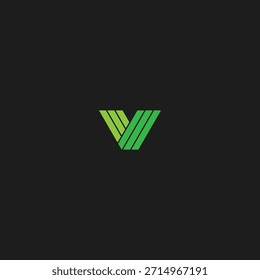 Letra V logo Icon diseño de Vector plano.