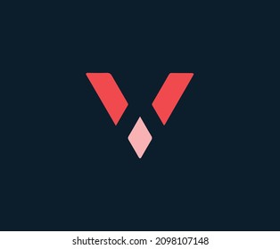 Letter V for logo icon. V simple green and black alphabet letter logo icon design. Lettering and corporate. Elegant identity template with creative text.