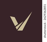 letter v logo icon template design vector	