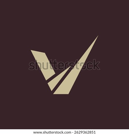 letter v logo icon template design vector	