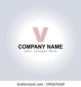 Letter V logo icon, Typography logo design. Letter V company logo design template. Corporate Logo design.