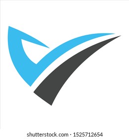 Letter "V" logo isolated. Template logo designs initials V