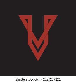 The letter V logo is made with a simple and minimalistic monogram style that is perfect for your creative industry logo