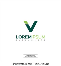 Letter V logo Modern Abstract Icon Symbol Template Design Symbols, Icon Vector Illustration