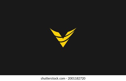 Letter V logo monogram, minimal style identity initial logo. Colorful creative gradient lines vector emblem logotype.
