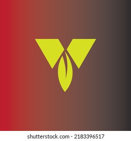 The letter V logo with a red black background is suitable for shop, business, industrial brands