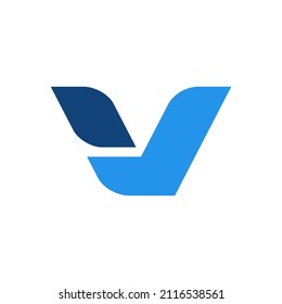 letter v logo simple clean and elegance