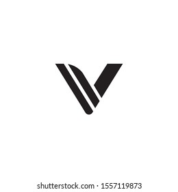 LETTER V LOGO SIMPLE MODERN