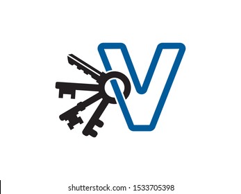 Letter V logo or symbol template design