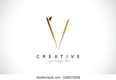 Letter V logo or symbol template design