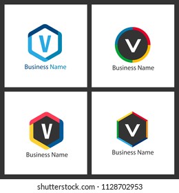 Letter V Logo Template Design